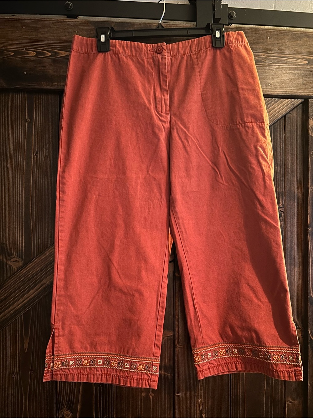 Woolrich Women's Henna Straight-Leg Pants in Henna Red